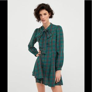 Zara plaid dress